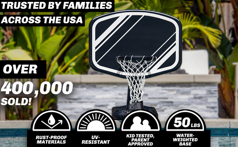 splash hoop pro pool basketball goal