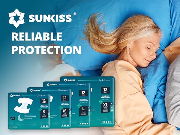 Nighttime Adult Diapers with Tabs