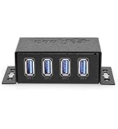 Coolgear USB 3.2 Powered 4 Port Mini Hub with ESD & Surge Protection
