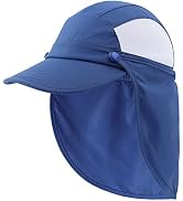 Connectyle Kids Sun Hat with Removable Neck Flap UPF 50+ Sun Protection Baseball Cap Summer Beach...