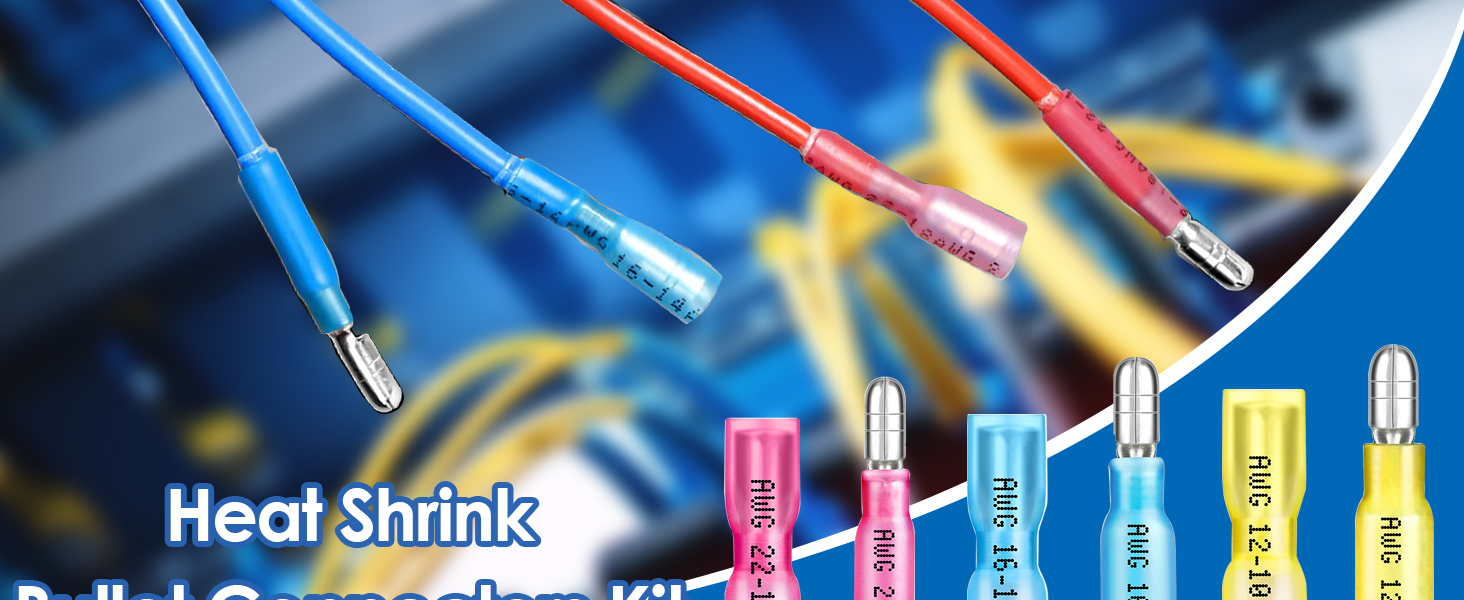 Heat Shrink Bullet Connectors