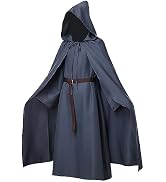 Mavikim Pagan Tunic Cloak Friar Medieval Cosplay Hood Capes Costumes Knight Costume