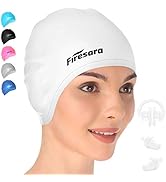 Firesara Swim Cap, Original Updated Swimming Cap 3D Ergonomic Design Comfortable Durable Ear Prot...