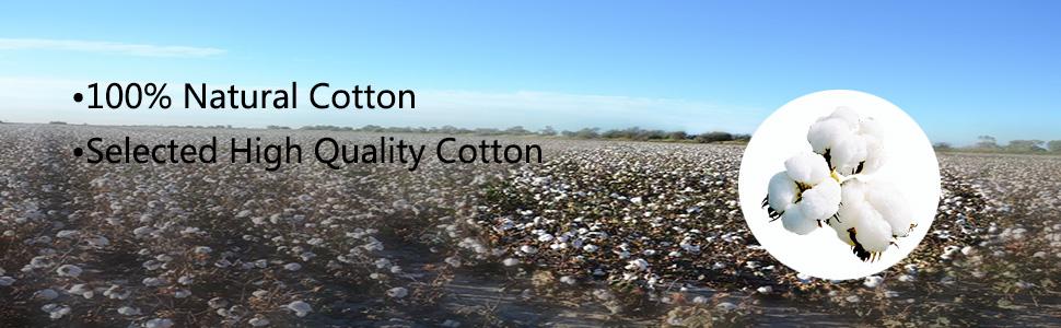 100% natural cotton