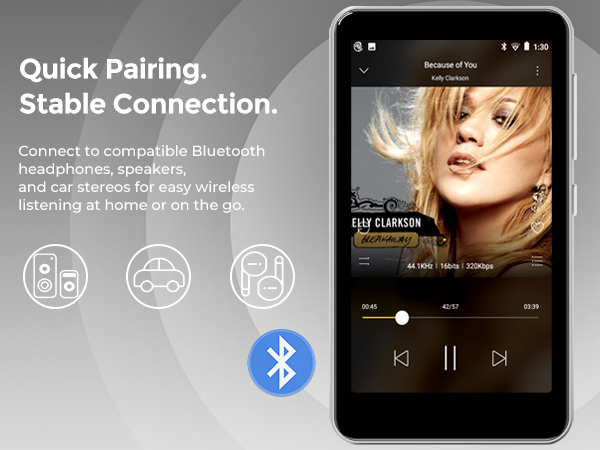 mp3 player with bluetooth spotify