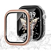 Upgrated Waterproof Case for Apple Watch Case 49mm 42mm 46mm with Built-in HD Tempered Glass Scre...