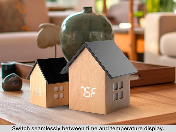 temperature clock thermometer digtal clock for living room office clock cute clock plug in clock