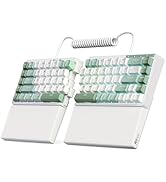 RK ROYAL KLUDGE RKS70 Ergonomic Split Keyboard, Wireless Bluetooth/2.4G/Wired Mechanical Keyboard...