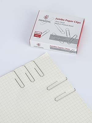 Non-skid Jumbo Size Paperclips