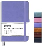 LEAGIM 192 Pages Blank Notebook Journal (Purple)