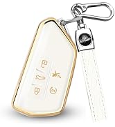 MILD EAST for Volkswagen Key Fob Cover, Soft TPU Full Protection Key Fob Case Compatible with VW ...