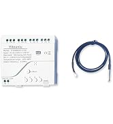 Yitouniu Tuya WiFi Smart Temperature Sensor Controller, 4-Channel 85-250V Relay Switch, Remote Vo...