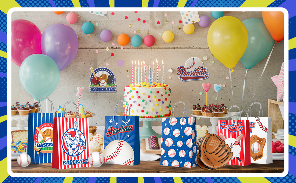 baseball party favor bags