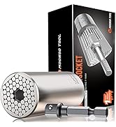 Super Universal Socket Tools Gifts for Men - Christmas Stocking Stuffers for Men Grip Socket Set ...
