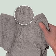 Depend’s bladder leak underwear is made with cotton-like fabric