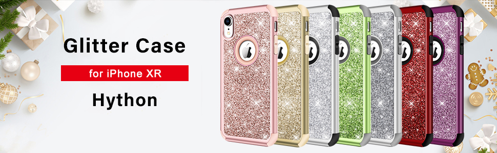 iPhone XR glitter case