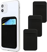 Fulgamo 3Pack Adhesive Phone Pocket,Cell Phone Stick On Card Wallet,Credit Cards/ID Card Holder(D...