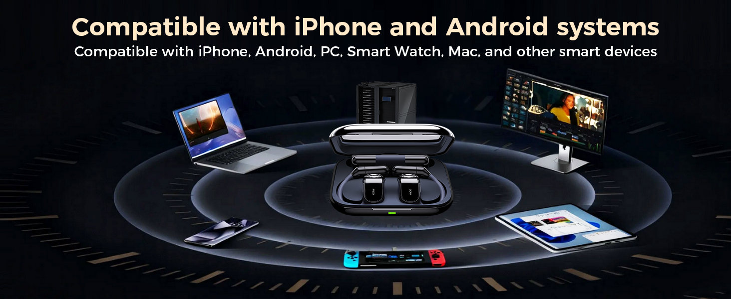 Connect to phones, tablets, computers, smartwatches, cars, and more via Bluetooth.