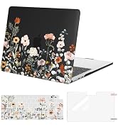MOSISO Compatible with MacBook Air 13 inch Case 2024 2023 2022 M3 A3113 M2 A2681, Plastic Garden ...