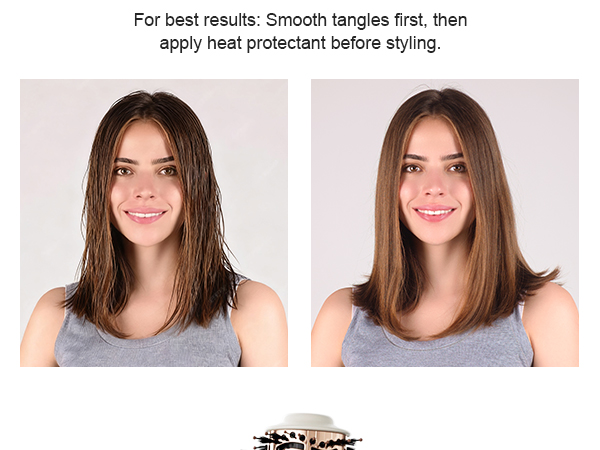 Styling Hair while Blow-drying