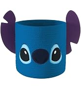 Idea Nuova Disney Stitch Figural Rope Storage Organizer Basket, 10