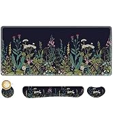 AIMSA Large Gaming Mouse Pad Set, Keyboard Wrist Rest Support + Extended Mouse Pad + Mouse Wrist ...