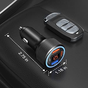 mini compact metal car charger adapter