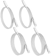 AiNEERich USB-C Cable 4 Pack(3FT+3FT+6FT+6FT),USB C to USB C Cable,Type C Fast Charging Cable for...