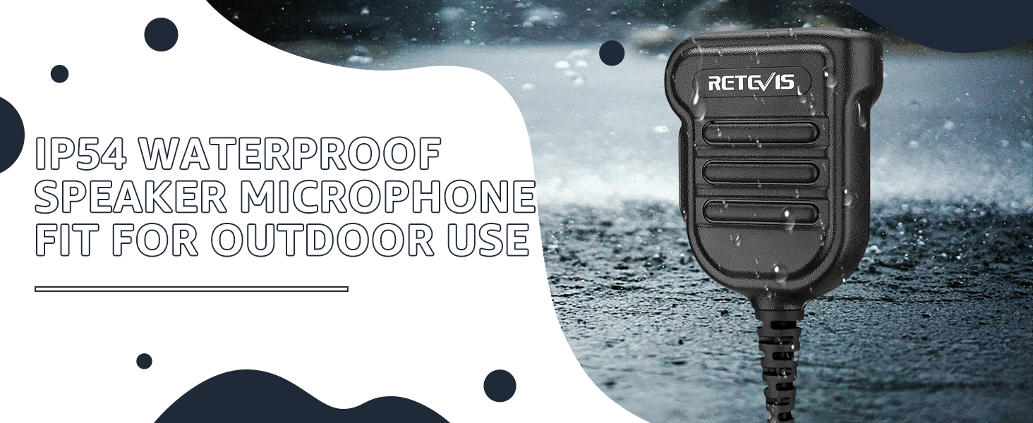 waterproof speaker mic
