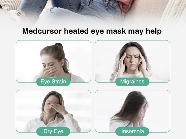 Heated eye mask