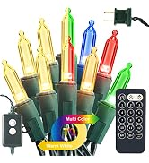 Brizled Color Changing Christmas Lights, 33ft 100 LED Christmas Lights Connectable, 12 Modes Warm...