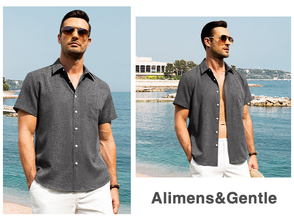 Wrinkle Free Casual Vacation Beach Summer Tops