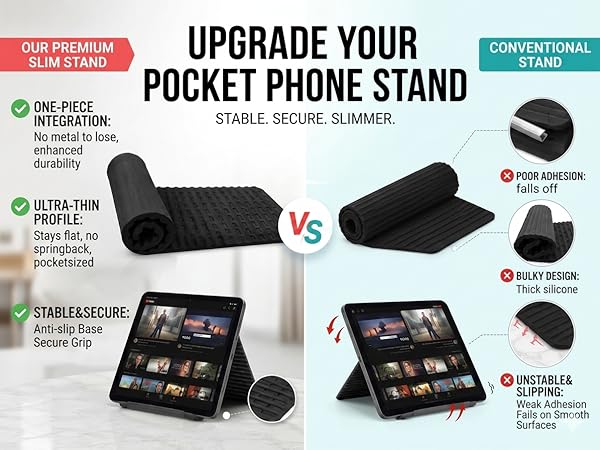 Treadmill Foldable Silicone Aluminum Phone Stand