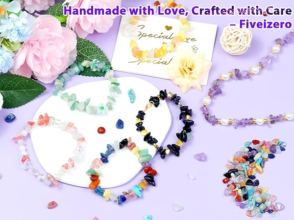 natural chip stone beads