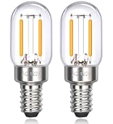 E12 LED Himalayan Salt Lamp Bulbs Night Light Bulbs 2 Watt Equal 25W Small Appliance Light Bulb M...