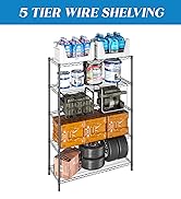 guanriver 5-tier 1250lbs BLACK 48"L*18"W*72H