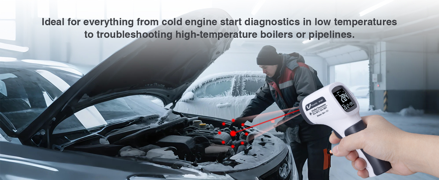 infrared temperature gun infrared lazer thermometer gun heating gun car thermometer oil thermometer