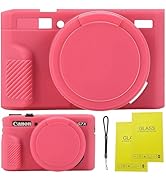SZHSYJY G7X Mark II case,G7X Removable Lens Cover Silicone Cover for Canon PowerShot G7X ii,Comes...