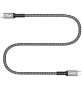 JASHALO 40Gbps USB 4 Thunderbolt Cable, 4 feet USB C to C Cable with 8K Video HD Display&240W Cha...