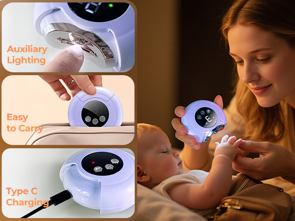 quiet-running clipper for maintaining nails without disturbing roommates or partners