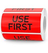 Meitaat Use First Stickers Food Service Inventory Control FIFO Labels 4 x 2 Inches Adhesive Remov...