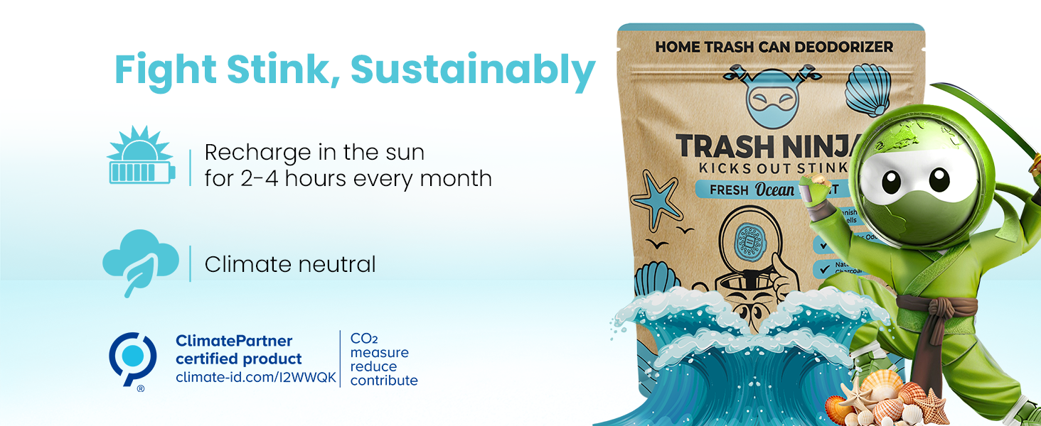 Fight Stink Recharge In the Sun for 2-4 Hours Every Month