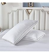 Gehannah Bed Pillows for Sleeping(2 Pack), Luxury Plush Soft Pillow with Home and Hotel, Breathab...