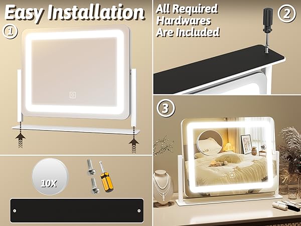 lighted mirror makeup