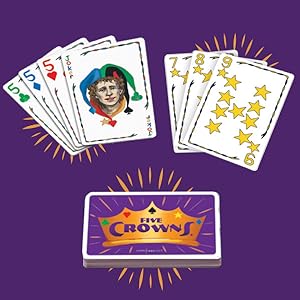 five crowns;rummy card game;games for game night;card game for adults and teens;5 crowns;card game
