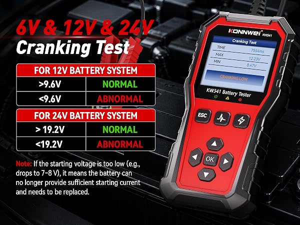 KW341 Battery Tester