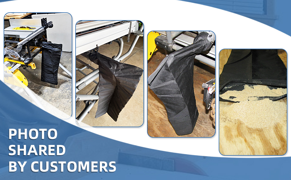 table saw collecting bags