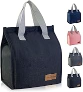 Mziart Minimalist Lunch Bag, Reusable Insulated Lunch Bag for Women Men Lunch Box Container Leakp...