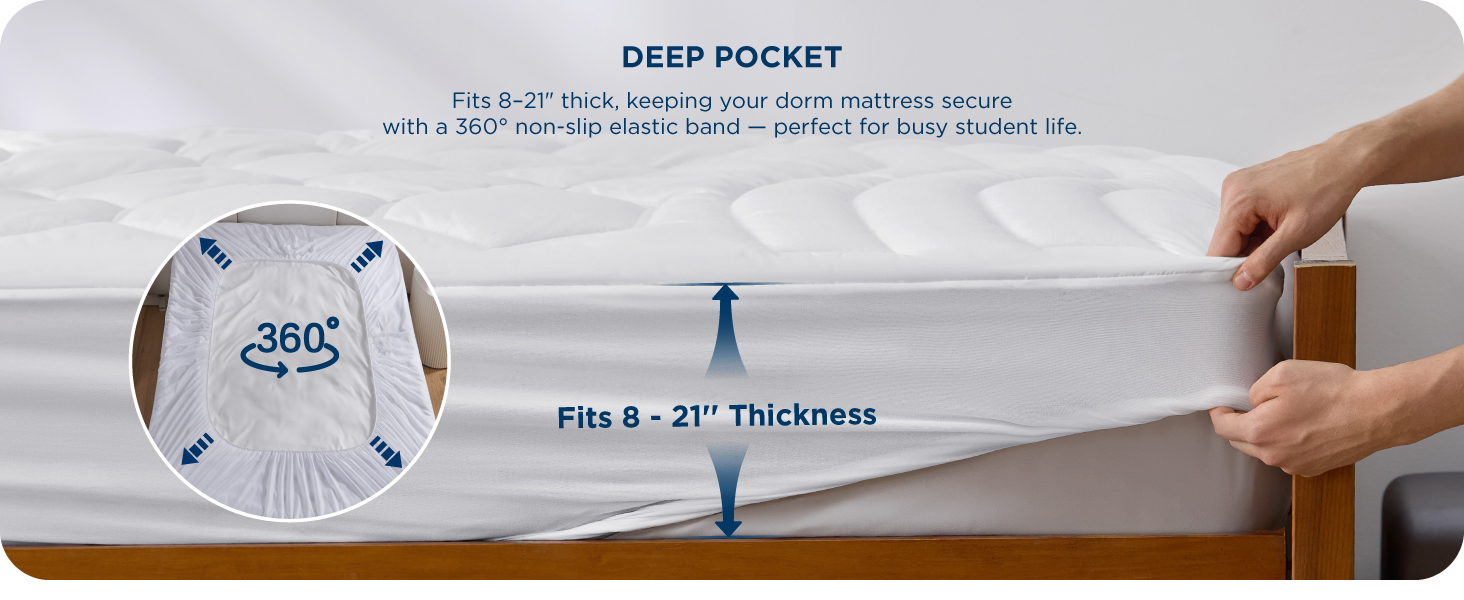 twin xl mattress pad