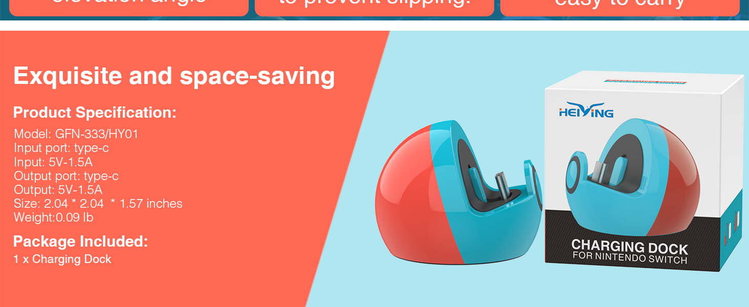 Switch charging dock packaging